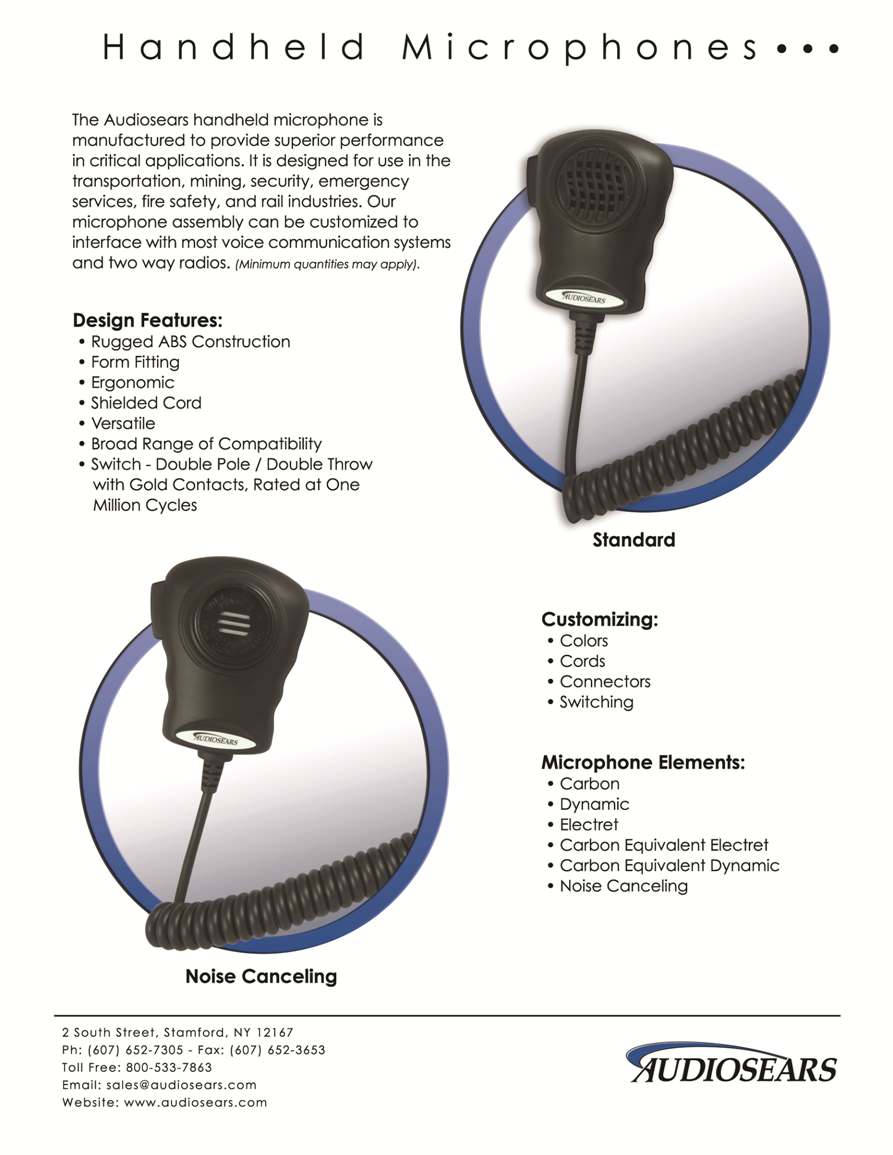 Handsets Cutsheet